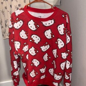 Hello Kitty Vibrant Red Crew Neck Sweater